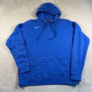 Nike Hoodie Blue Pullover Cotton Blend Basic Lounge Comfort Men's Medium